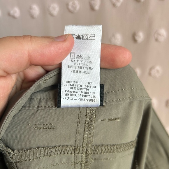 Patagonia Women’s Inter-Continental Zip-Off Pants Sz 8 Olive Green - Picture 5 of 5
